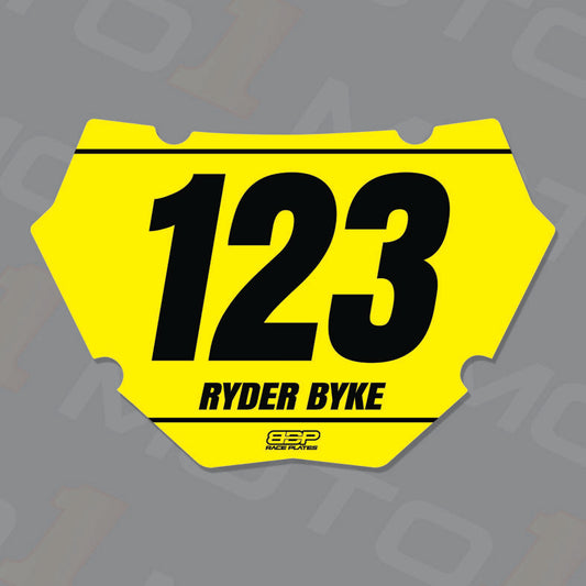 Moto1 Semi-Custom Plate Sticker Pack