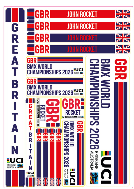 2026 Brisbane Worlds Sticker Sheet