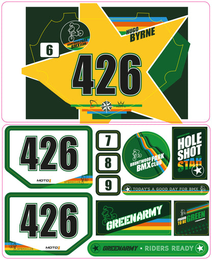 Bruntwood BMX Club - Official Plate Pack