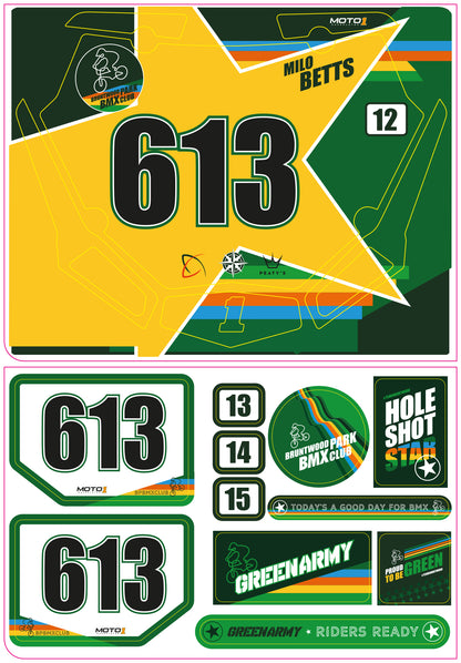 Bruntwood BMX Club - Official Plate Pack