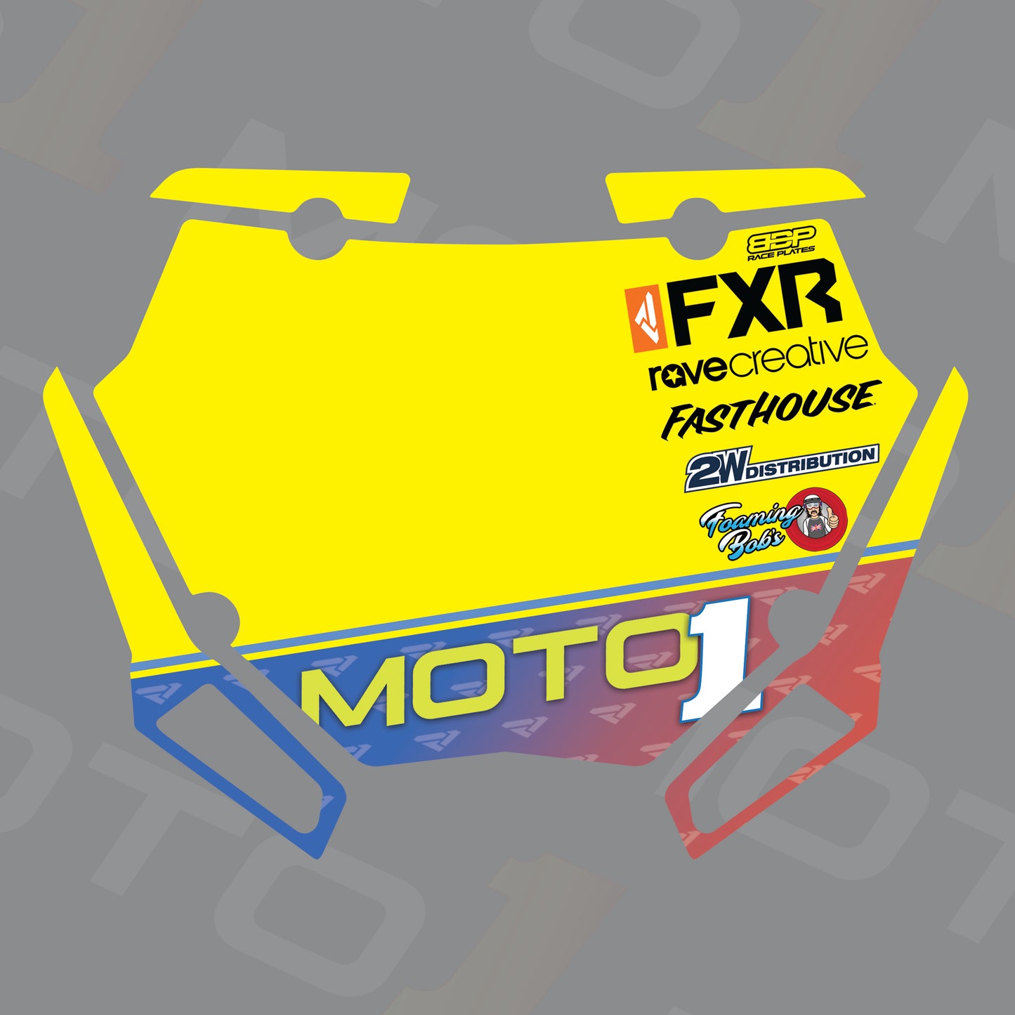 Moto1 Custom Plate Sticker Pack